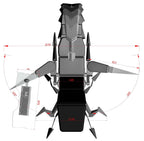 Cluvens Ergonomic Fully Recliner Office Chair Cockpit for 3 or 5 Monitors Zero Gravity Workstation Chair Scorpion Chair Cluvens