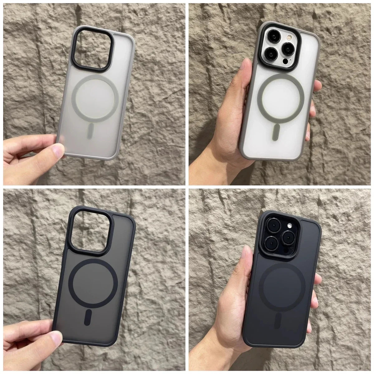 Matte Magnetic Original Phone Case For iPhone 18 Air 17 16 15 14 12 11 13 Pro Max 16e Plus For Magsafe Wireless Charging Cover