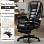 Leather Executive Office Chair Gaming Adjustable Modern Ergonomic Chair Mobile Massage Designer Silla Oficina Salon Furniture