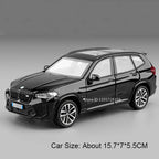 Scale 1:32 M4 X3M Toy Car Model Pull Back Music Light Doors Opened Miniature Vehicle Metal Diecast Models Kids Educational Gifts