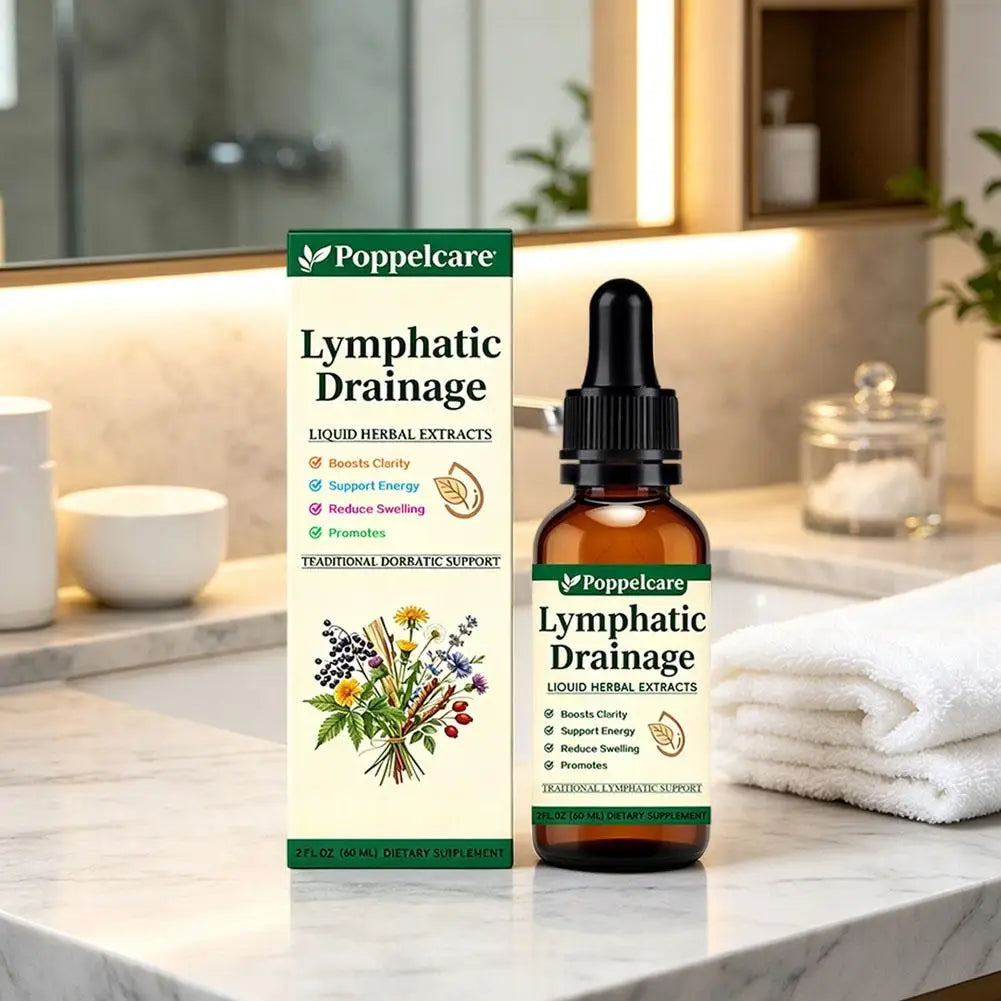 1-5pcs Natural Herbal Lymph Support Care Drops Lymphatic Drainage Oral Liquid Relieve Body Swelling Boost Energy