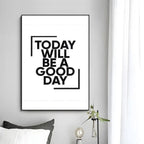 Minimalist Text Inspirational Poster Wall Art Print Poster Decorative Mural Home Decor Gift Unframed