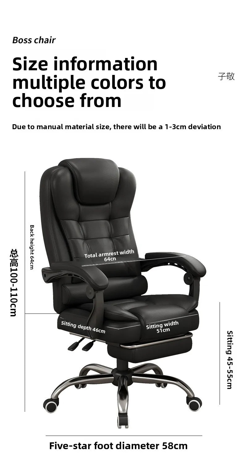 Multi-functional Computer chair Household comfortable boss chair Lifting swivel chair Recumbent back office chair