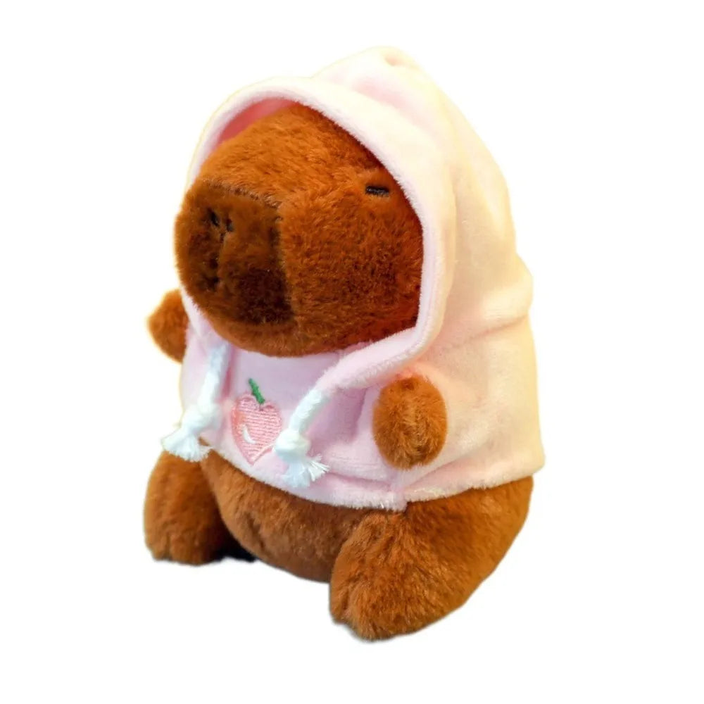 Cute Capybara Plush Toy Hoodie with Wings Simulation Doll Small Size Stuffed Animals Anime Fluffty Toy Birthday Party