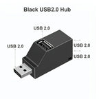 1Pcs USB 3.0 Adapter HUB Mini Splitter Box 1 to 3 Ports High Hi-Speed USB 2.0 Extender  For PC Laptop U Disk Card Reader