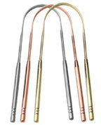 4 Colors Thicken Stainless Steel Tongue Scraper U-shaped Metal Fresh Breath Cleaning Coated Tongue Toothbrush