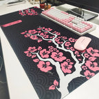 Pink Cherry Blossoms Mousepad Home Computer Table Large Pc Mouse Pad Art Sakura Keyboard Mause Rug Desk Mat Office Accessories