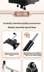 Ergonomic Home Office Chair, Comfortable Desk Chair for Students with Back Support, Long Sitting Study Chair