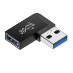 90 Degree USB 3.0 Male to Female Right Angle Extension Adapter USB Upward  Elbow Adapter 10Gbps For Laptop PC Connector Converte