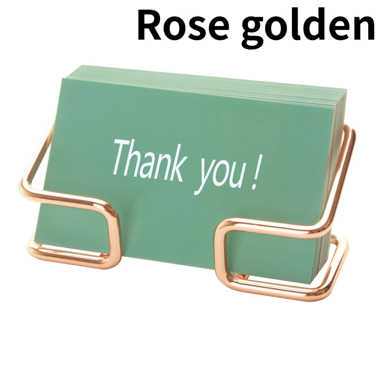 1pc Office Desk Card Holder, Cute Golden Card Storage Box, And Male And Female Office Desk Accessories,stainless steel material.