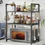 Kitchen Countertop Microwave Storage Rack, Multi-Layer Seasoning Storage Rack, Used For Storing Countertop Kitchen Utensils