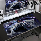 Large Mouse Pad Black White Anime BLEACH Mause Mats Gaming Accessories Office Gamer Keyboard Desk Mat Kurosaki Ichigo Mousepad