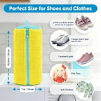 1/2/4PCS Shoe Washing Machine Bag with Liquid Shoe Brush Set Durable Laundry Shoe Bag and Soft Bristle Clean Brush for All Shoes