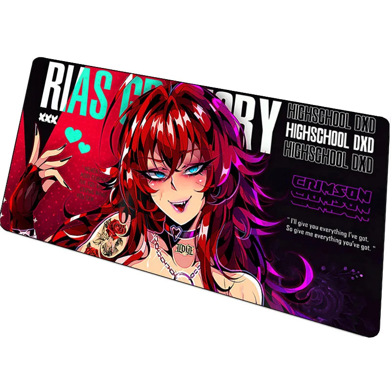 Computer Desk Mat Anime Girl Leather Mouse Pad Kawaii Office Extended Mousepad Gaming Accessories Non-slip HD Printing Carpet