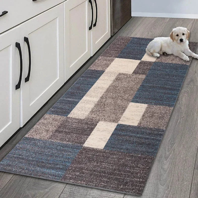 Vikama Non Slip Flannel Kitchen Floor Mat for Entryway and Hallway Home Decor