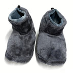 USB Heater Foot Shoes Plush Warm Electric Slippers Comfortable Feet Heated Shoes Electric Heated Shoes for Men Women