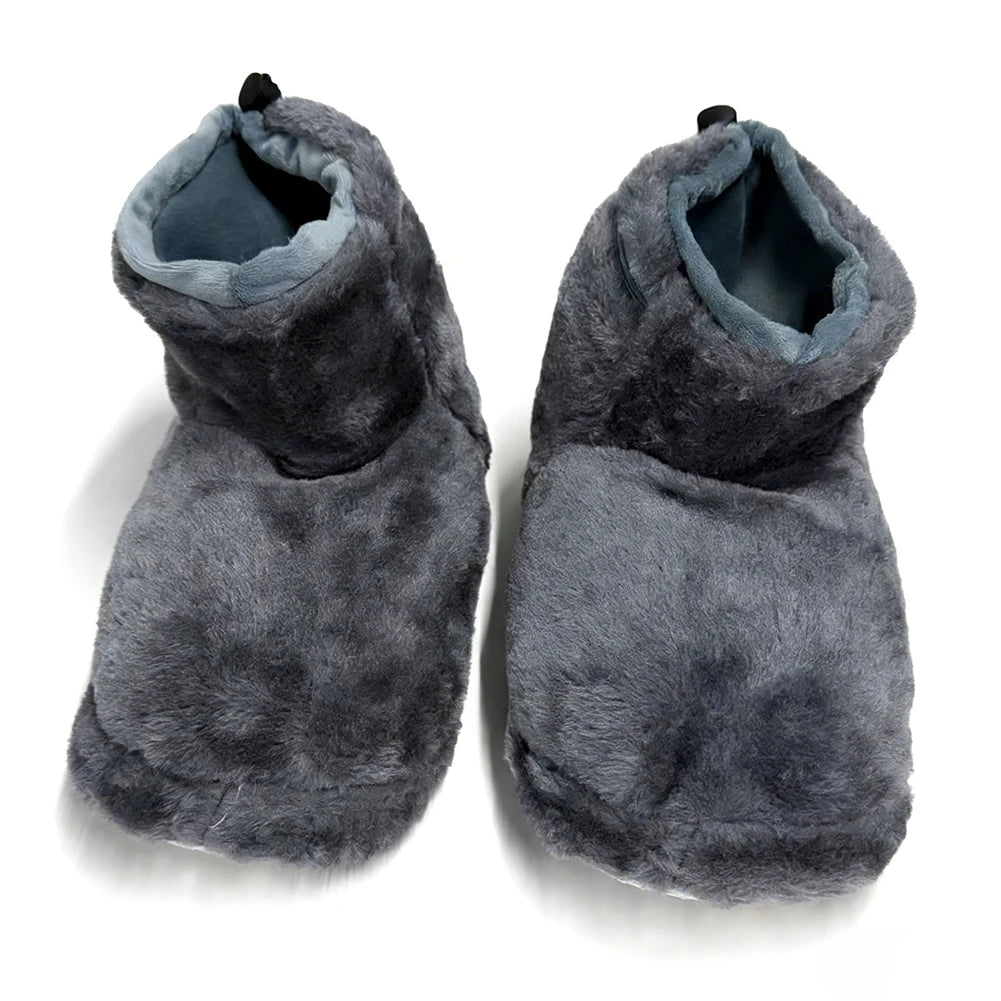 USB Heater Foot Shoes Plush Warm Electric Slippers Comfortable Feet Heated Shoes Electric Heated Shoes for Men Women