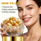 Vitamin E Facial Hydrating and Moisturizing Essence, Deep Moisturizing and Anti-Aging Capsule Essence 0.34Gx30 Capsules