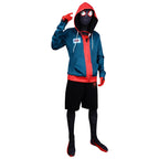 BEAST KINGDOM Spider Miles Morales Cosplay Halloween Jacket Bodysuit Mask Party Costume Suits Spider Miles Fantasy for Unisex