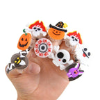 Halloween Luminous Rings Creative Cute Pumpkin Ghost Eye Ghost Pirate Spider Web Children Toys Halloween Flash Finger Rings