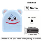 Personalized Cute Name Stamp Waterproof Clothing Label for Kids Self Ink Stamp for Kindergarten School Bags Custom Stamp