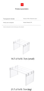 [Kitchen Storage] Clear Expandable Cabinet Organizer, Spice & Dish Divider, Multi-Scene Use For Kitchen & Bathroom