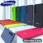 Original For Samsung S26 S25 S24 Case Soft Liquid Silicone Phone Back Cover For Galaxy S26 S25 S24 S23 S22 S21 Plus Ultra FE