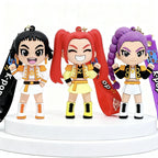 2026 K-pop Idol Group Keychain Rumi Mira Zoey Anime Figure Keyrings PVC Backpack Pendant Birthday Chiritmas Gift Party Favors 키링