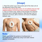 Pectus Excavatum Vacuum Bell Automatic Pump Sunken Chest Orthosis Brace