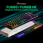 Akko MonsGeek FUN68 FUN60 PRO&MAX  HE Magnetic Keyboard 60% 65% Gaming Keyboards Rapid Trigger 8K Custom Keyboard Gamer Esports