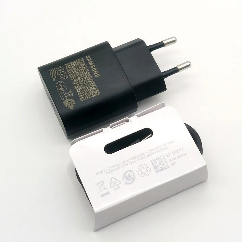Samsung 25W PD Super Fast Charger Power Adapter Type C Cable For Galaxy Z Flip Fold 6 5 4 3 2 S20 S21 S22 S23 S24 Note 20 Ultra