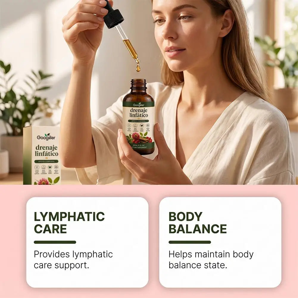 60ml Lymphatic Herbal Drops 60ml Natural Plant‑Based Dietary Supplement Body Wellness Support for Daily Body Balance Care