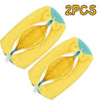 1/2/4PCS Shoe Washing Machine Bag with Liquid Shoe Brush Set Durable Laundry Shoe Bag and Soft Bristle Clean Brush for All Shoes