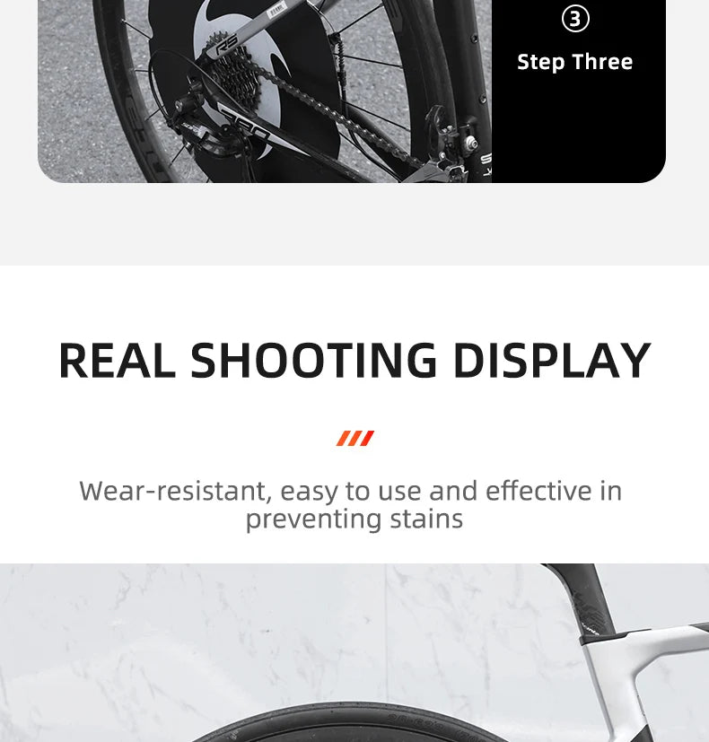 Anti-fouling Motorcycle Washing Disc Brake Cleaning Protection Cover Ultralight Bicycle Washing Disc Guard Bike Accessories
