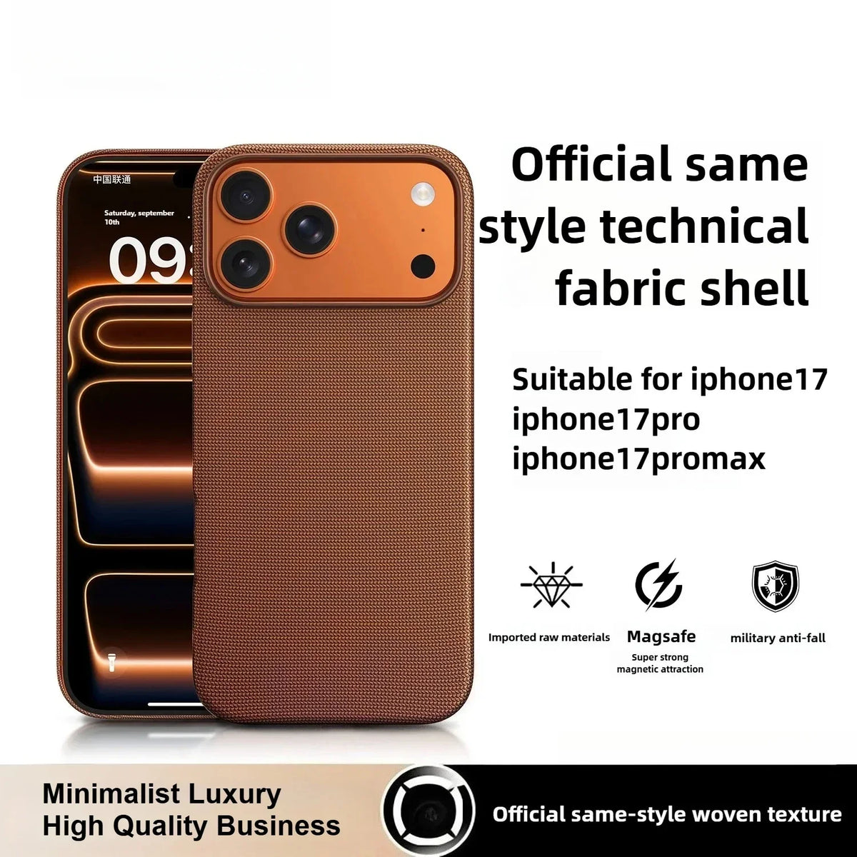 High Quality Original Technology Woven Case For IPhone 18 17 16 15 14 13 Pro Max  For Official Magsafe Magnetic Protect Cover