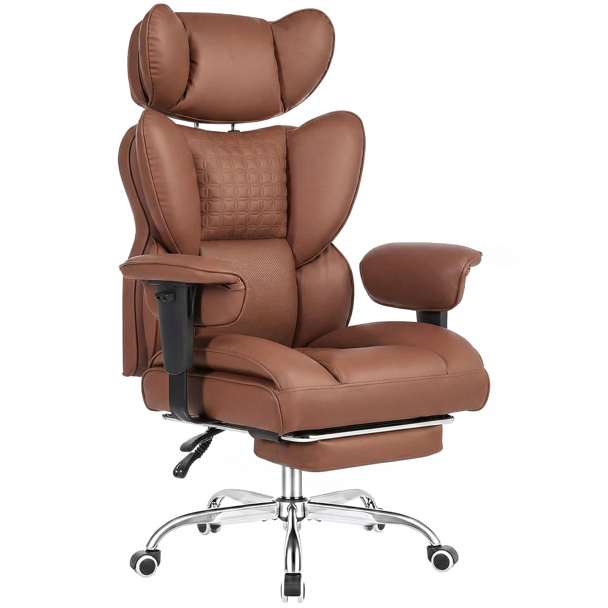 JHK Ergonomic Adjustable Armrests Gaming Computer Chair PU Leather Reclining Computer Chair with Pocket 350 LBS Office Chair with Footrest Height Adjustable Swivel Wide Seating for Home Office