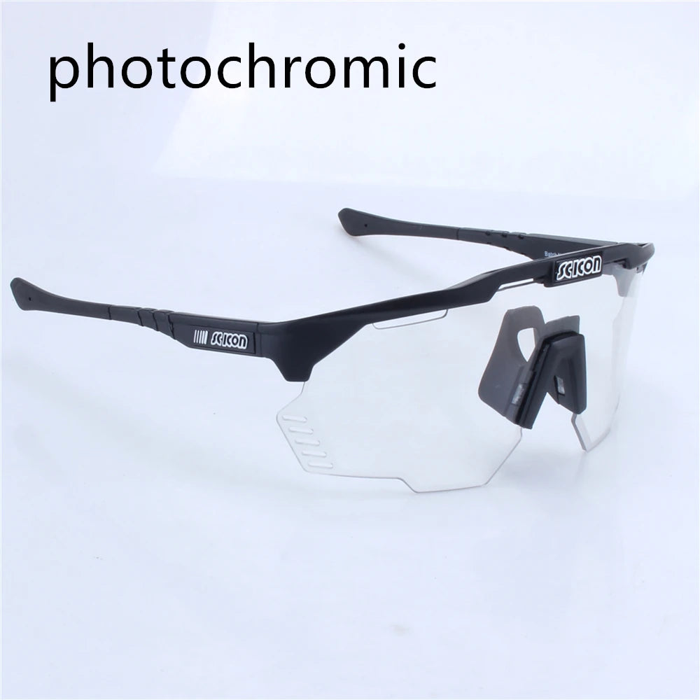 SCICON AEROSHADE KUNKEN UV400 Cycling Sunglasses with Case - Outdoor Sports Men's MTB Road Bike Eyewear Women's Goggles