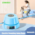 Electric Rope Skipping Machine Automatic Remote Control Jumping Rope Digital Counter Indoor Outdoor Exercise Toys Games for Kids