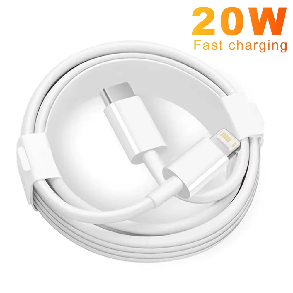 PD 20W Fast Charger Cable For iphone 14 13 12 11 Pro Max X XS XR 8 7 6 6S Cell Phone Charger Charging Cable Accessories Line