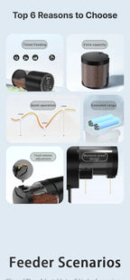 Automatic Fish Feeder With Timer IP66 Waterproof Auto Fish Tank Feeder 100ml Capacity Food Dispenser For Fish/Turtle