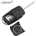 jingyuqin 3BT Remote Flip key 434MHz ID48 Chip for VW Volkswagen GOLF PASSAT Tiguan Polo Jetta Beetle Skoda Seat Car 5K0837202AD
