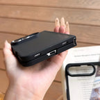 For iPhone Duo Case Luxury Translucent Matte Ultra Thin PC Case for iPhone Duo 18Fold Shockproof Metal Connector Hard Cover