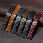 18mm 20mm 22mm Vintage Oil Wax Leather Watchband 19mm 21mm 24mm Universal Stitching Cowhide Strap for Seiko for Omega Watch Band