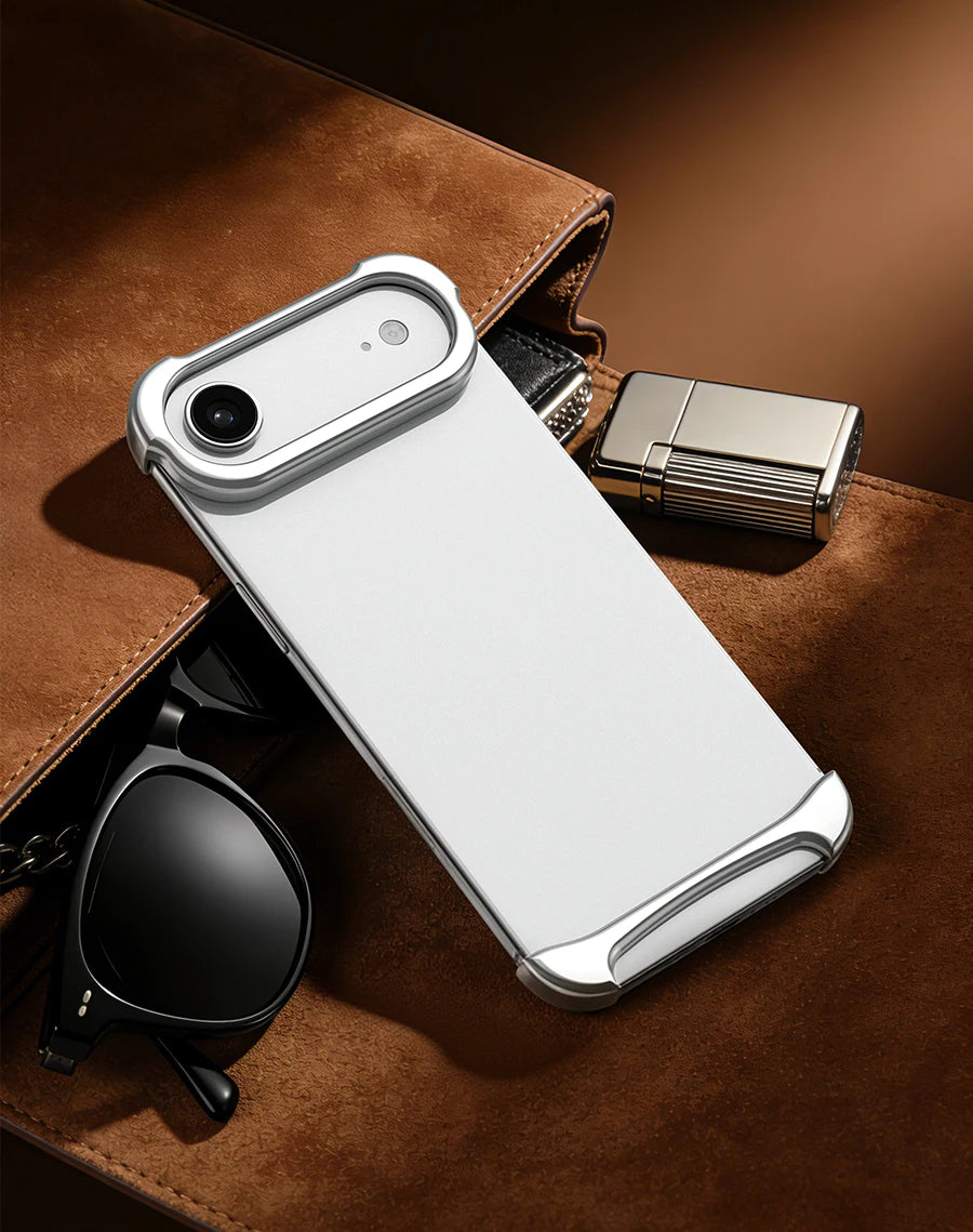 Genuine Aluminum SEBS Rubber Metal Bumper Double-layer ARC Case for IPhone 18 17 Pro Max Air Unique Design High-strength Cover