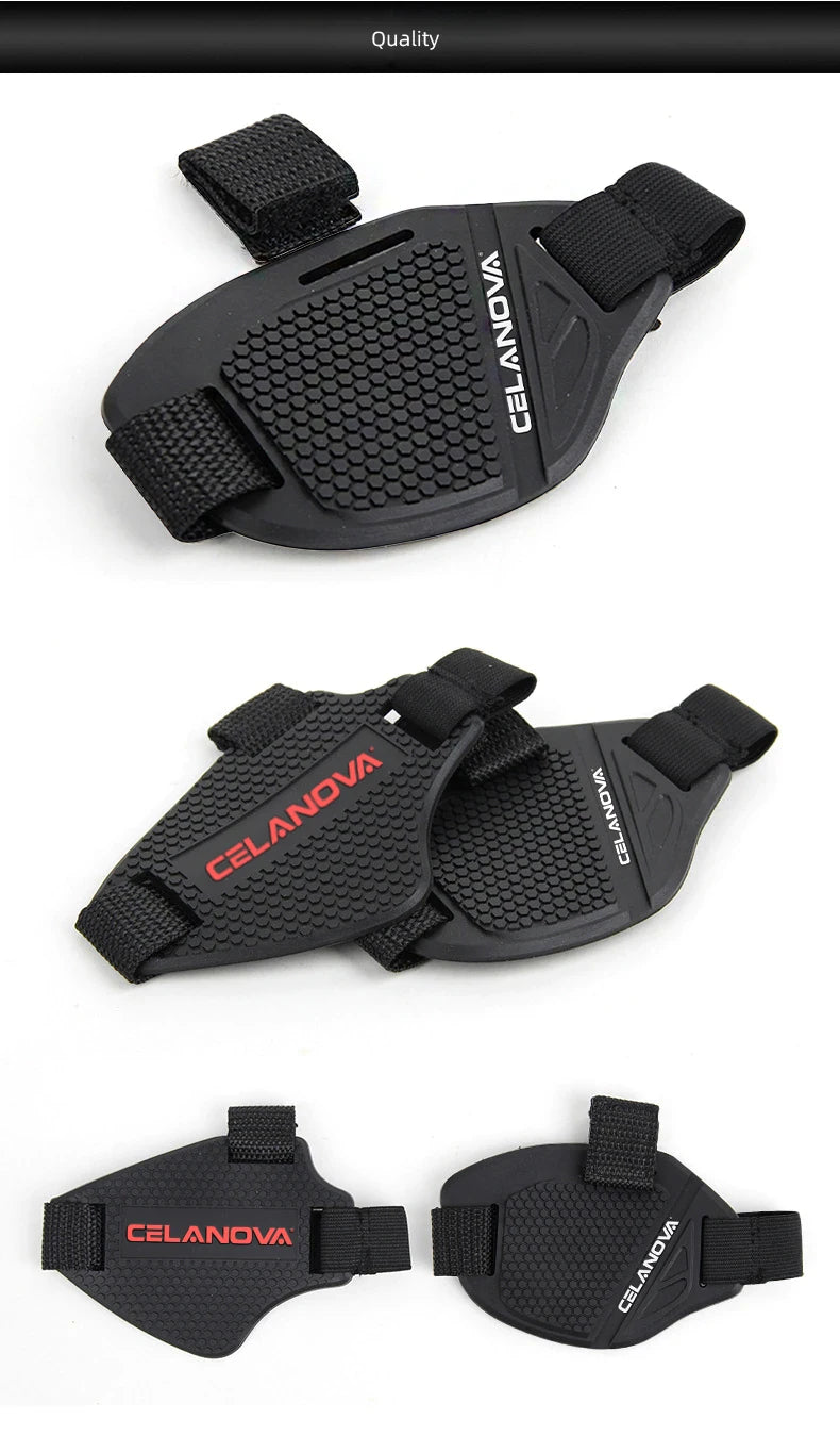 Motorcycle Universal Shifter Anti-Slip Pad-Heavy-Duty Rubber Boot Cover-Adjustable Protective Shoe Cover for Safe Gear Shifting