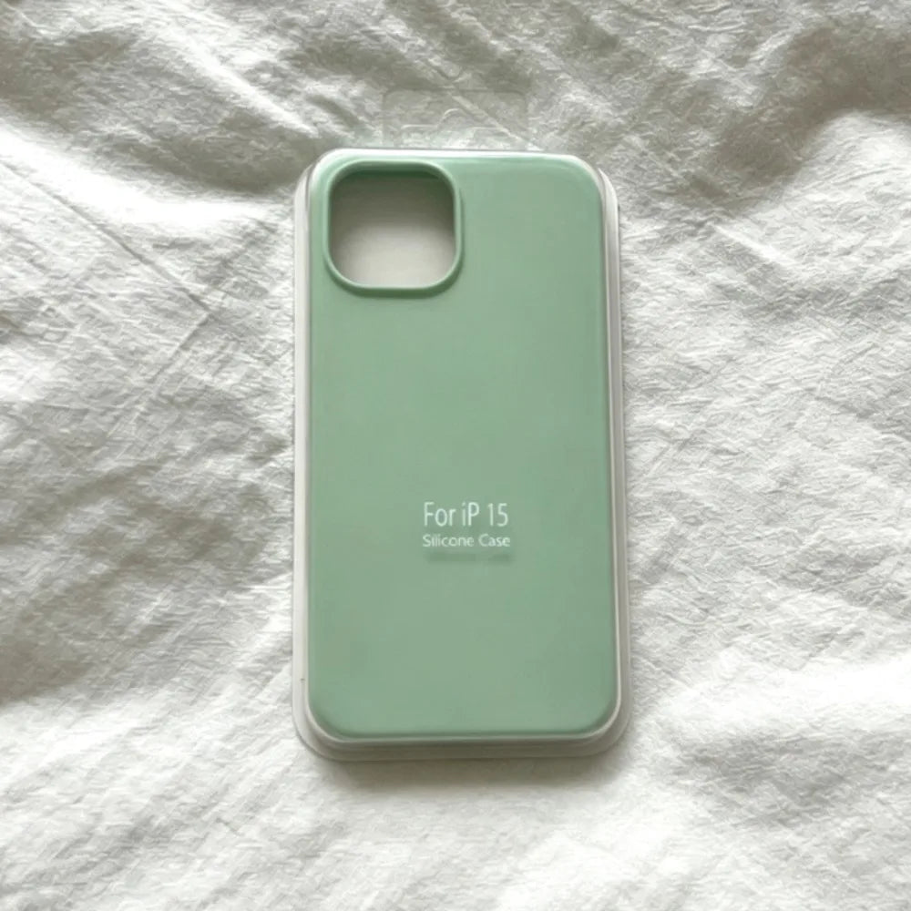 Fashion Original Liquid Silicone Skin Feel Soft Case For IPhone 18 Pro 17 Air 16 15 14 Plus 13 Pro Max Full-pack Anti-Drop Cover
