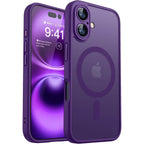 Magnetic Matte Translucent Armor Shockproof Case For iPhone 17 16 15 14 13 12 11 Pro Max Plus For Magsafe Wireless Charge Cover