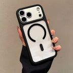 Transparent Defender For Magsafe Case for iPhone 18 17 16 15 14 13 Pro Max Camera AI Touch Control Wireless Charge Acrylic Cover