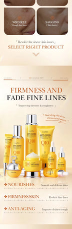 Coenzyme Q10 and Vitamin E Anti-Aging, Anti-Wrinkle, and Moisturizing Skincare Set