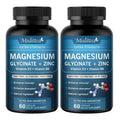 Mulittea Glycine Magnesium capsule with Zinc,Vitamin D3 B6 Health for Bones and Teeth Health Helps Natural Sleep Relieve Anxiety